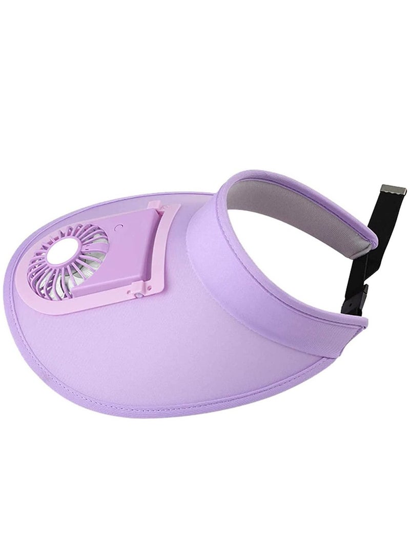 DubaiGallery Breathable Summer Hat with Fan Sunscreen Visor Cap Fishing Hat for Sport Outdoor - Image 3