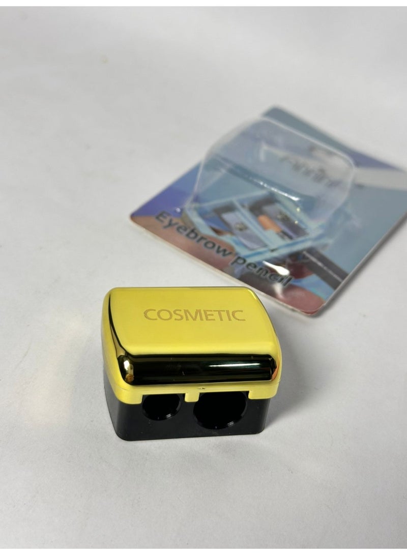 maya accessories Pencil and Makeup Sharpener with metallic Cover 1PC may vary color - Image 3