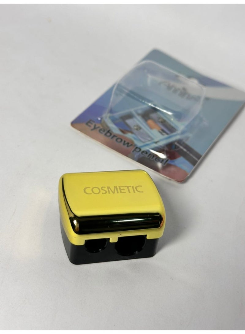 maya accessories Pencil and Makeup Sharpener with metallic Cover 1PC may vary color - Image 4