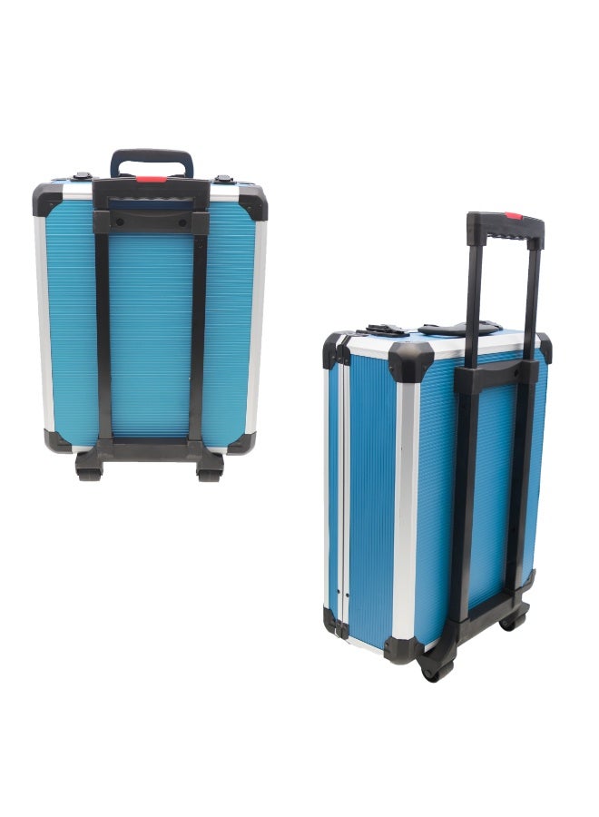 بوناي مجموعة أدوات مكونة من 187 قطعة مع حقيبة ألومنيوم بعجلات، تتضمن مفاتيح ربط مترية، ومفاتيح سقاطة، ومفاتيح ربط عادية، وزردية، ومفكات براغي، مناسبة للصيانة المنزلية وإصلاح السيارات في المرآب – BN-HK80 - Image 2