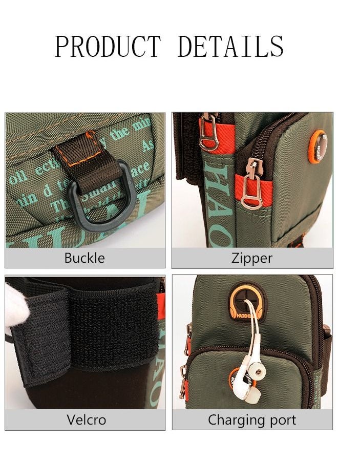DUNISO - Sport Arm Bag Bag Running Bag Multifunctional Phone Bag With Charging Port Durable Waterproof Riding Bag Cellphone Armbands Wrist Bag For Running Hiking Outdoor Sports - Image 1