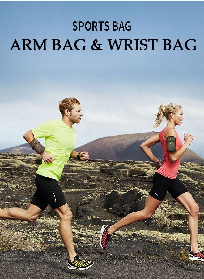 DUNISO - Sport Arm Bag Bag Running Bag Multifunctional Phone Bag With Charging Port Durable Waterproof Riding Bag Cellphone Armbands Wrist Bag For Running Hiking Outdoor Sports - Image 1