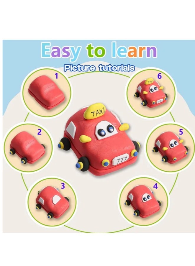 48 Colors Plasticine with 3 Sculpting Tools, Air Dry Clay, Modeling Clay Kit, DIY Plasticine for Children Education - Image 5