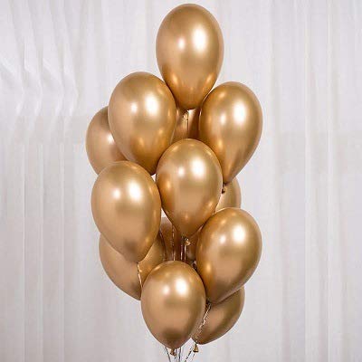 HK balloons Gold Chrome Metallic Balloons for Birthday Decoration Items celebration For Anniversary Girls Boys Men Women (Multi color, Pack of 25) - Image 5