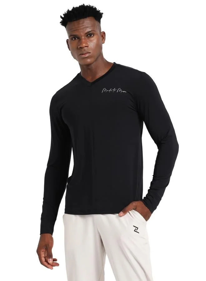 ZAECY Men's V-Neck Yoga Top