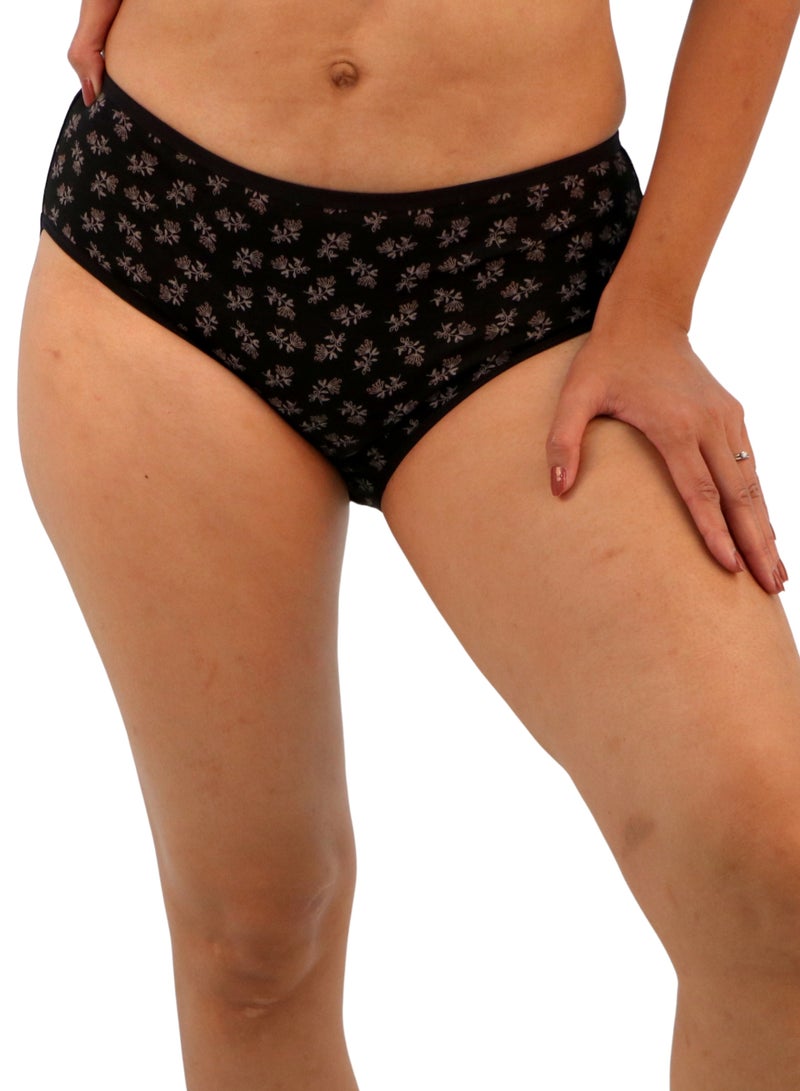 JOANNA JOANNA 33081 Women's Floral Design Mid Rise 3-Pack Panties, Multicolor  - Image 2