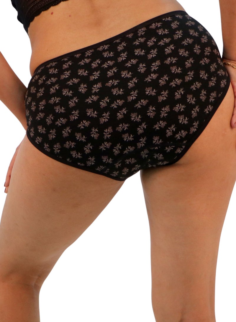 JOANNA JOANNA 33081 Women's Floral Design Mid Rise 3-Pack Panties, Multicolor  - Image 4