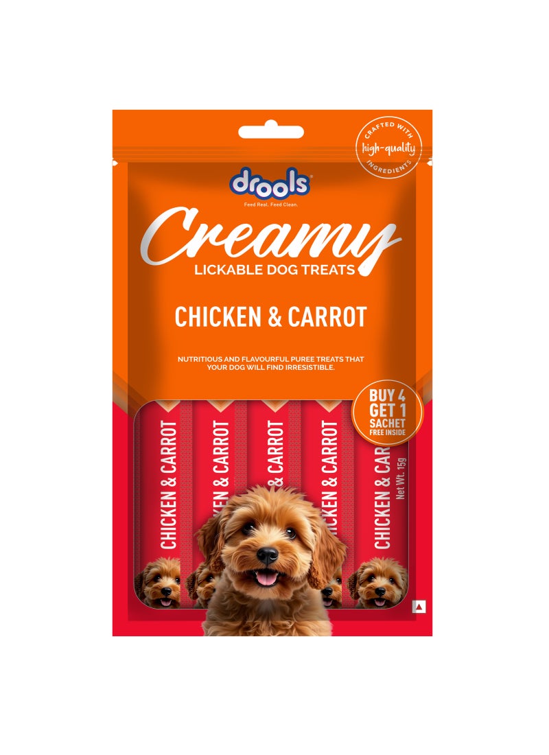 Drools علاج الكلاب: عصا كريمية بنكهة الدجاج والجزر - Image 1