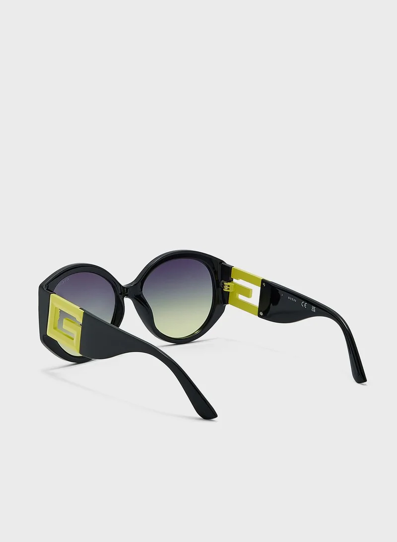GUESS Half Frame Shape Sunglasses