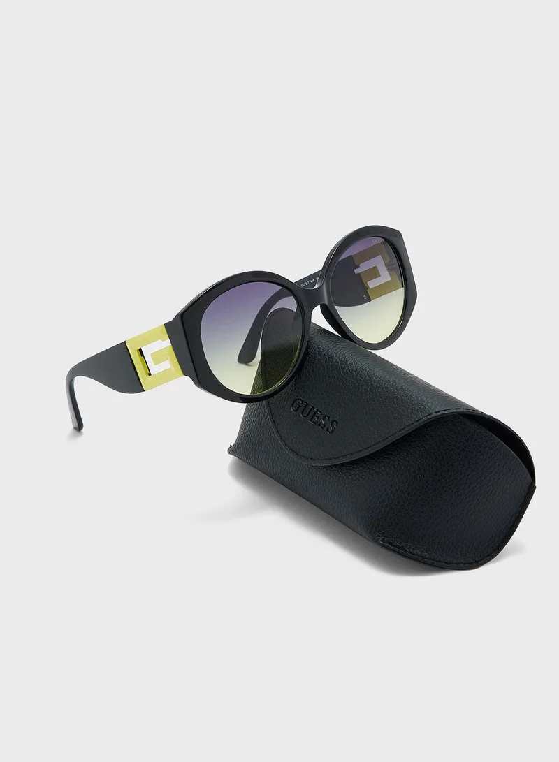 GUESS Half Frame Shape Sunglasses