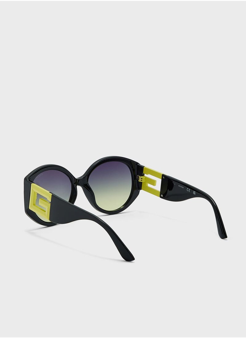 GUESS - Half Frame Shape Sunglasses - Image 1