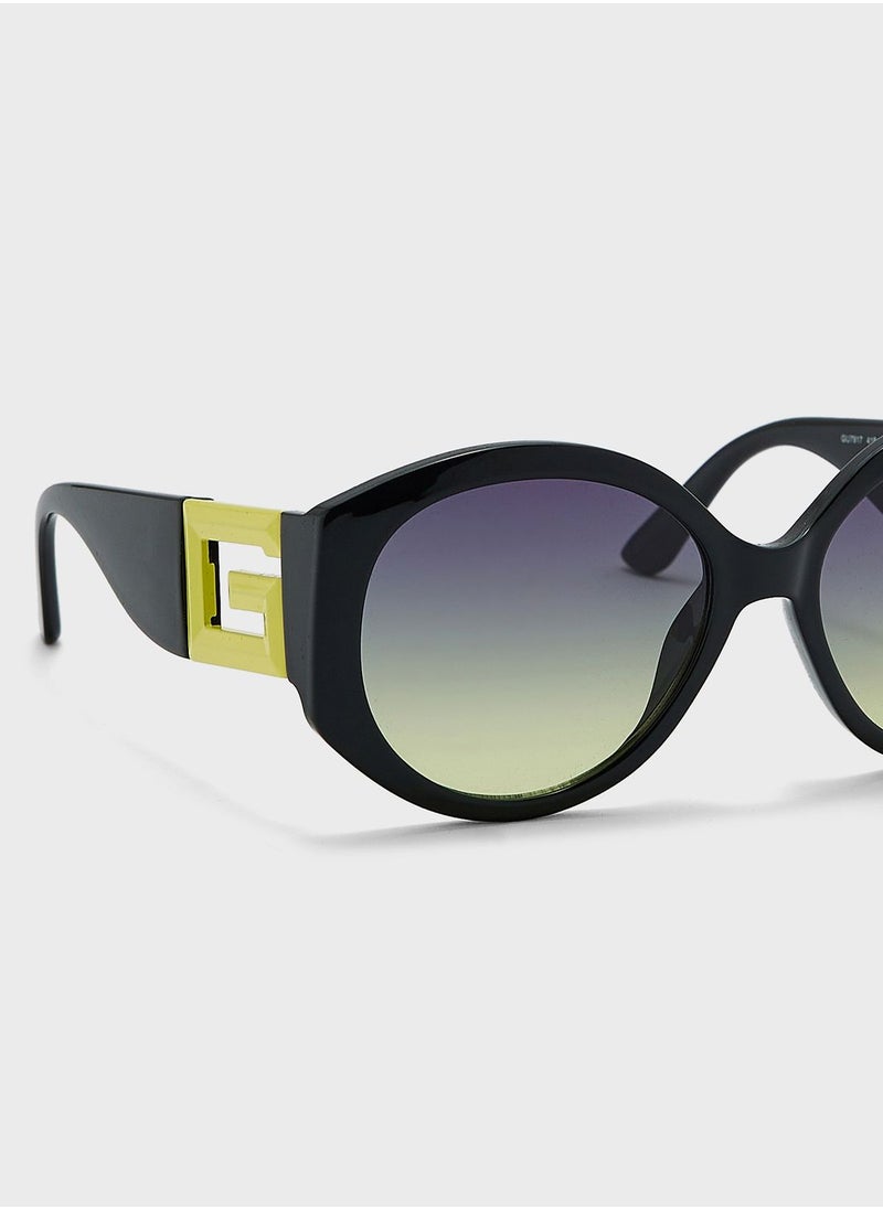 GUESS - Half Frame Shape Sunglasses - Image 1
