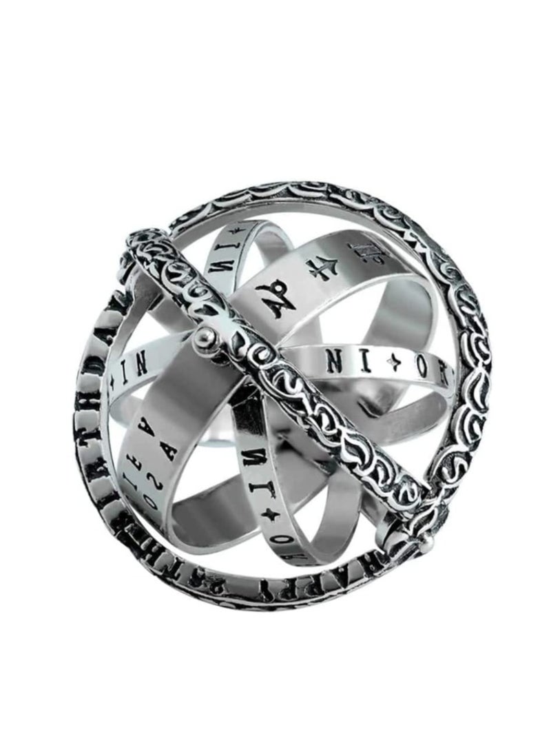 Excefore Rings Spinner, Decompression Toy, Spinner Toy, Manual Anti-Stress Toy Finger Toys Spinner Ring, Fancy Toys Decompresses Toy Hand Spinner Stress Relief Anti-Anxiety Gift(2 PCS) - Image 4