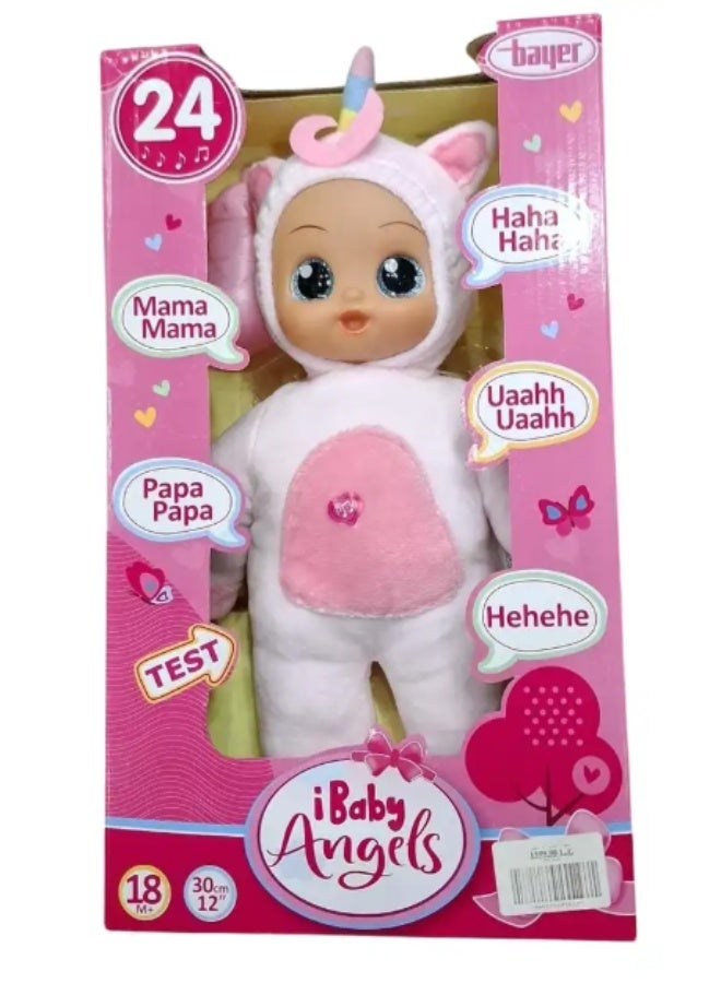 Bayer Design Baby Angels Doll 30 cm with 24 Interactive Sounds - Image 2
