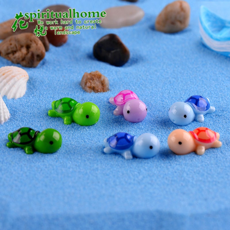 Moss Micro Landscape Ecological Bottle Five Color Turtle Doll Diy Landscaping Creative Gift - Image 5