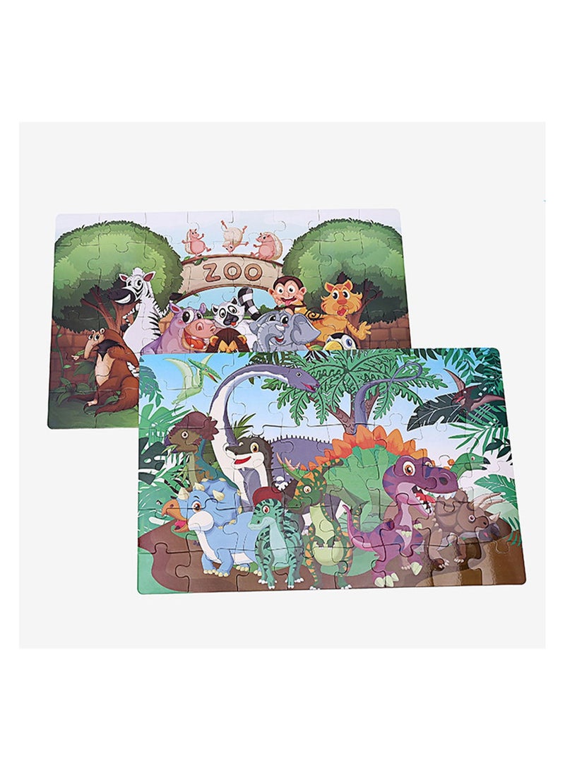 Jumbo Puzzle Big Jungle Theme 48 Extra-Large Pieces for Toddlers – Safe and Educational Toy for Early Learning - Image 4