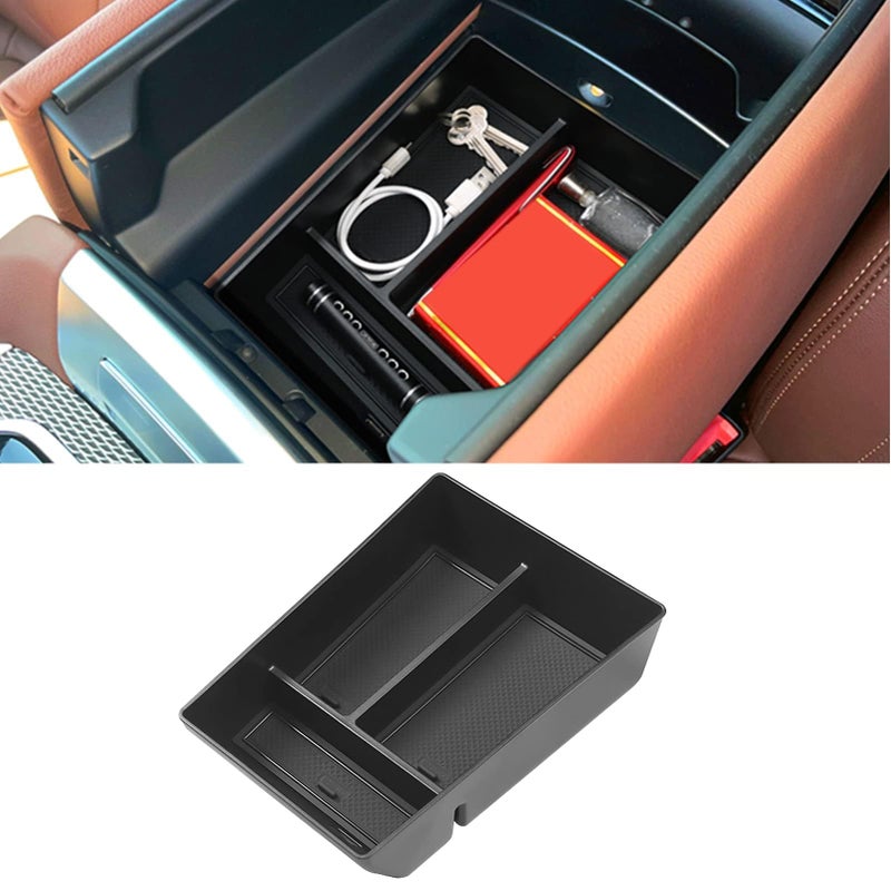 Jaronx Compatible with BMW X5 G05/ X6 G06/ X7 G07 Center Console Organizer, Console Organizer Tray, Black