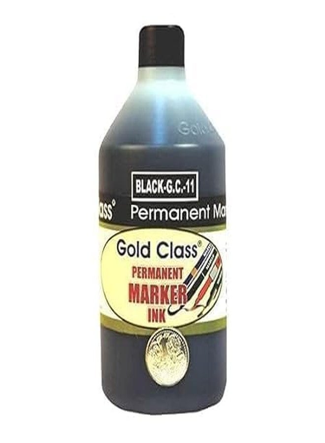Gold Class Permanent Marker Ink - 350 ML_PCK-01_Black| Vibrant and Intense Black Ink | Non-Toxic and Safe | Long Shelf Life | Quick-Drying and Waterproof |Long-Lasting | User-Friendly - Image 1