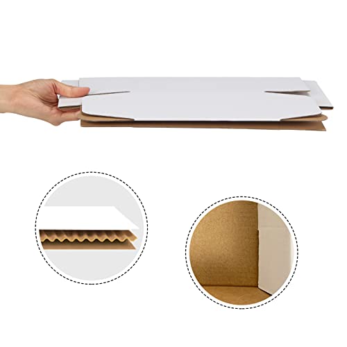 RLAVBL 8x8x4 Inches Shipping Boxes Set of 25, White Small Corrugated Cardboard Box, Mailer Boxes for Packing Small Business - Image 5