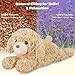 SuzziPals Heatable Coolable Lying Golden Retriever Stuffed Animals Microwavable Stuffed Animal Heating Pad for Period Cramps Lavender Scented Dog Plush for Stress Relief Cute Puppy Gifts for Kid - Image 4