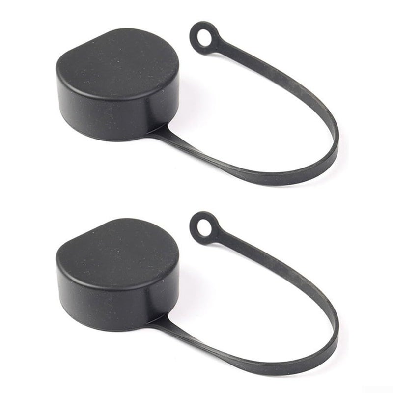 Type 2 EV Charger Port Cover PVC Protective Dust Cap Black 2 Pack Keeps Connector Clean - Image 2