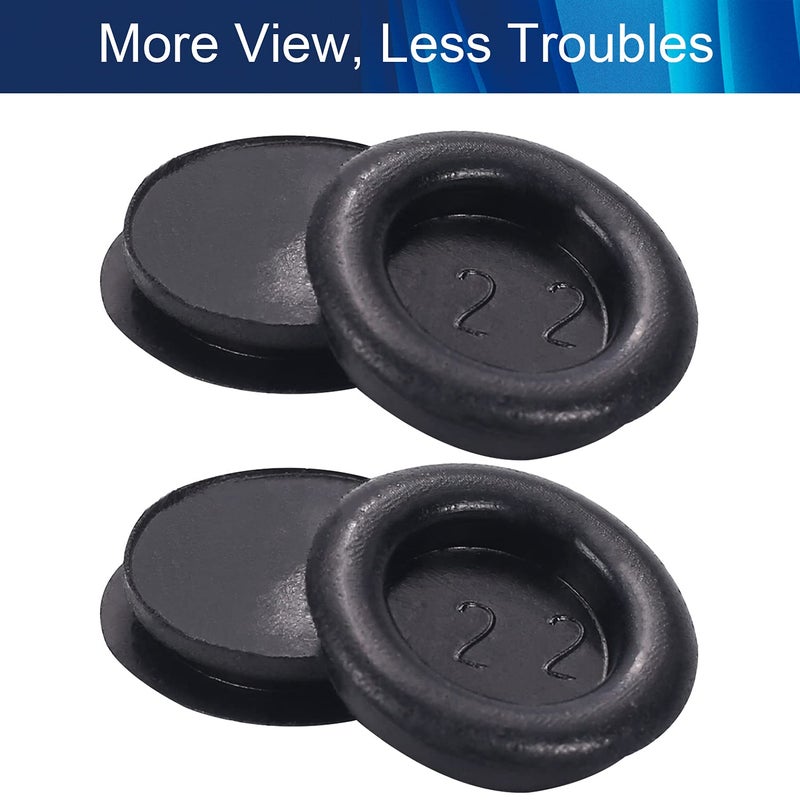 Fielect 30Pcs Rubber Grommets 7/8-Inch / 22Mm Hole Wire Grommets Eyelet Ring Gasket Rubber Grommets For Wiring O Ring Electric Cable Protector, Black - Image 3