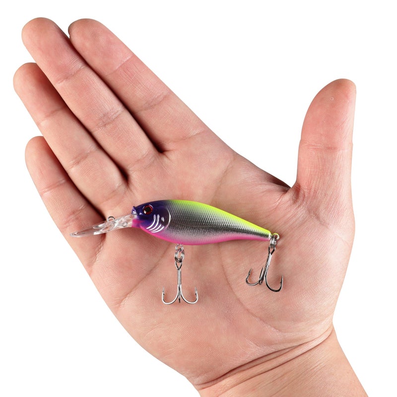 Berkley Flicker Shad Fishing Lure, Blue Tiger, 5/16 oz, 2 3/4in | 7cm Crankbaits, Size, Profile and Dive Depth Imitates Real Shad, Equipped with Fusion19 Hook - Image 2