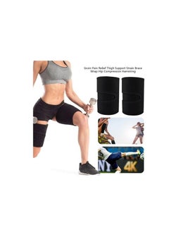 Adjustable Sports Thigh Trimmer Belt Universal Training Knee Pads Fat Burner Leg Wraps for Men and Women 1Pair