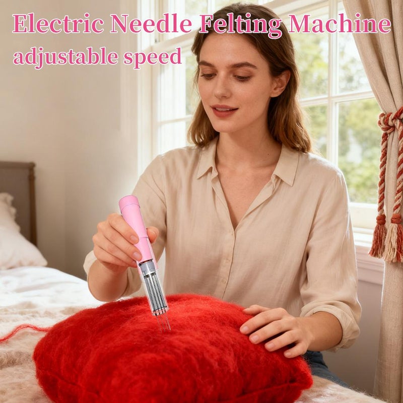 Electric wool felting needle wool felting tool, adjustable speed, 110-220V power supply. - Image 2