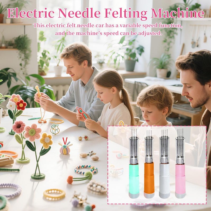 Electric wool felting needle wool felting tool, adjustable speed, 110-220V power supply. - Image 5