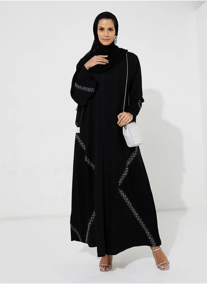 Rosette Abaya Black FCS Silver