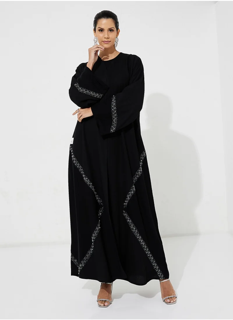 Rosette Abaya Black FCS Silver
