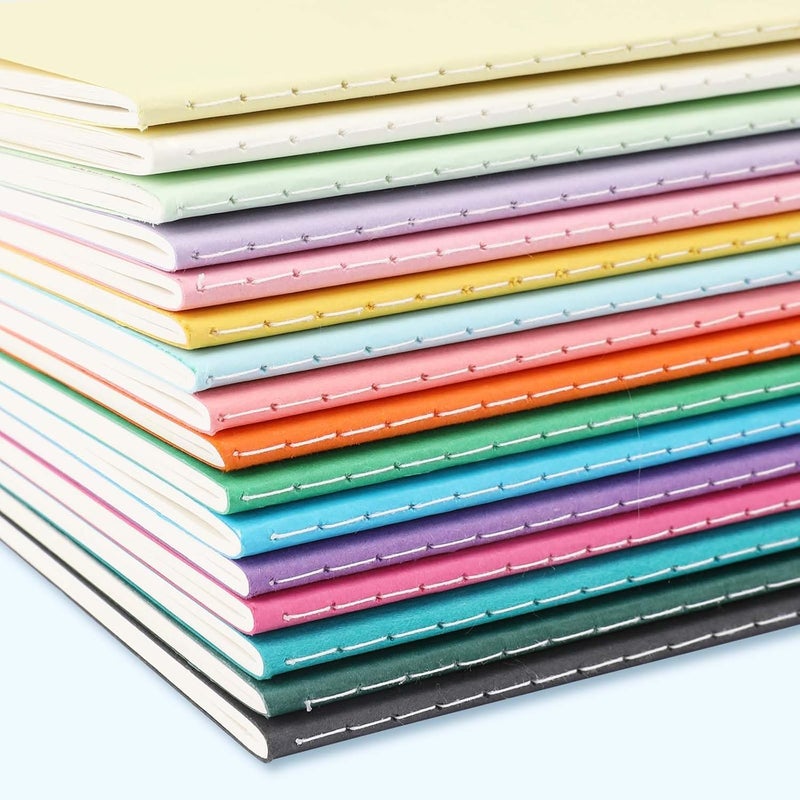 10PCS Mini Notebooks Set , 3 . 5" x 5 . 5" , 60 Pages Lined Paper - Image 3