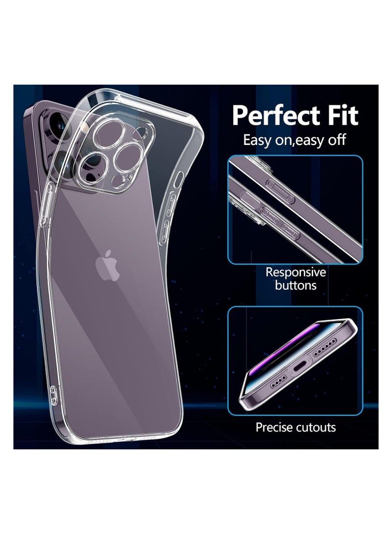 فواتير غطاء خلفي نحيف مضاد للصدمات لهاتف iPhone 13 PRO شفاف وناعم من مادة TPU - حافظة واقية مرنة - Image 4