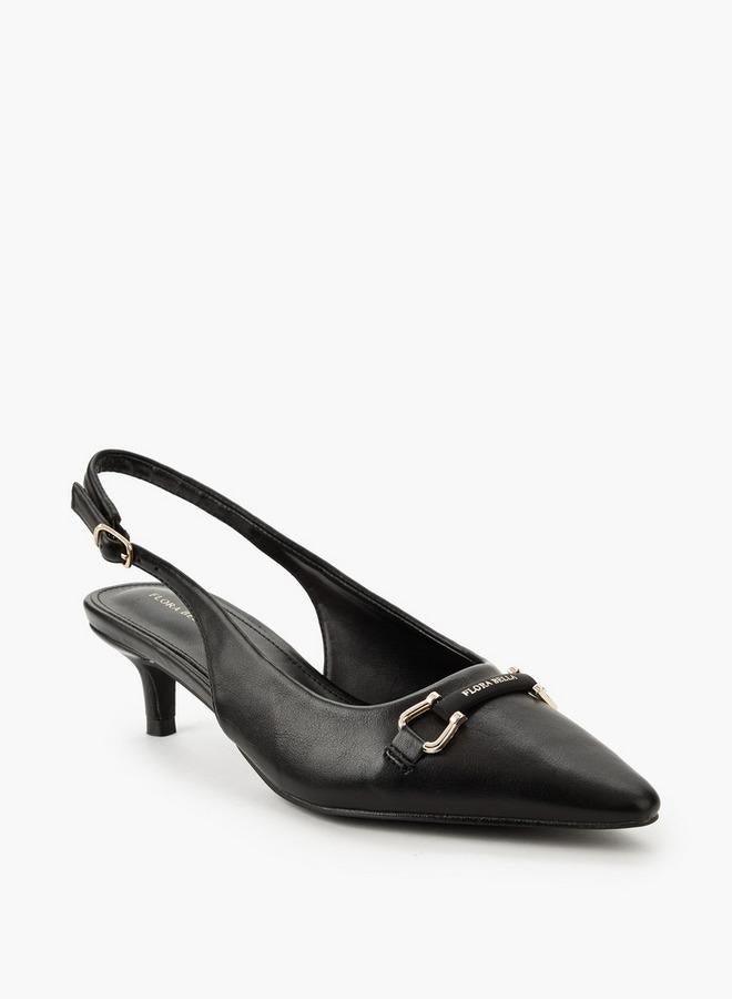 Flora Bella By Shoexpress Flora Bella Women Pointed Toe Kitten Heel Shoes - Image 2