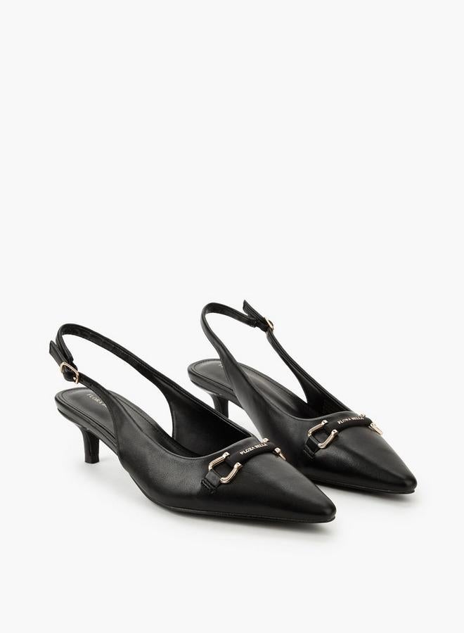 Flora Bella By Shoexpress Flora Bella Women Pointed Toe Kitten Heel Shoes - Image 1