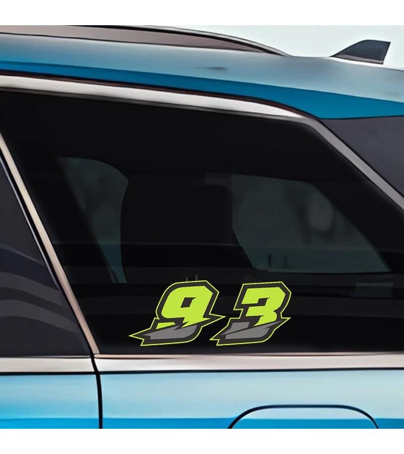 Green Number 9 Motorcycle Stickers for Fuel Tank Helmet Waterproof DIY Vinyl Decals - Image 4