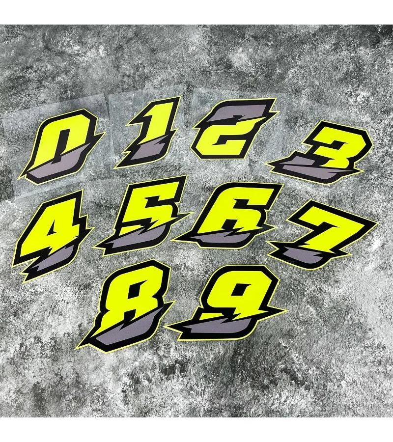 Green Number 9 Motorcycle Stickers for Fuel Tank Helmet Waterproof DIY Vinyl Decals - Image 5