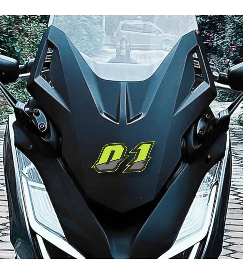 Green Number 9 Motorcycle Stickers for Fuel Tank Helmet Waterproof DIY Vinyl Decals - Image 3