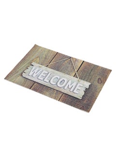 Status Contract 3D Printed For Home Kitchen Living Bathroom Office Entrance Anti Slip Floor Door Mat, Brown Wood Print, 38 x 58 Cm  - Image 3