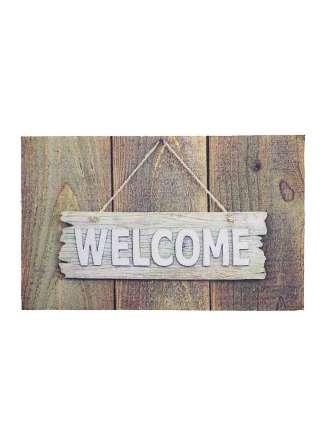Status Contract 3D Printed For Home Kitchen Living Bathroom Office Entrance Anti Slip Floor Door Mat, Brown Wood Print, 38 x 58 Cm  - Image 2