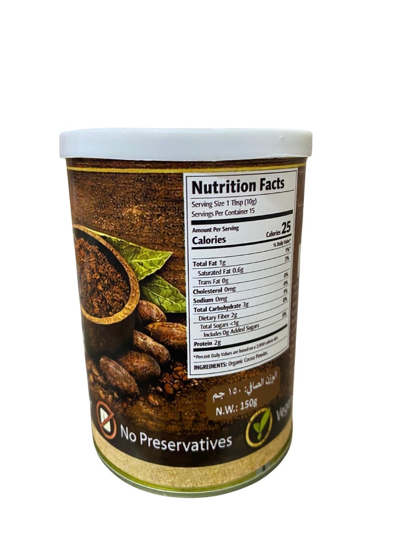 ONIC Natural Unsweetened Cocoa Powder - Non-Alkalized & 100% Pure | Rich in Antioxidants & Flavanols| Sugar-Free for Drinks, Smoothies & Baking - 150 grams - Image 3