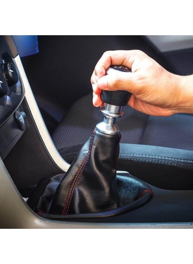 PILOT Automotive Pm-2230Ez Black Shift Boot With Red Stitch - Image 4