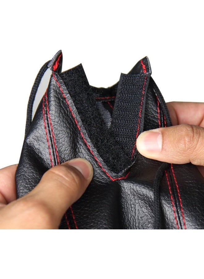 PILOT Automotive Pm-2230Ez Black Shift Boot With Red Stitch - Image 3