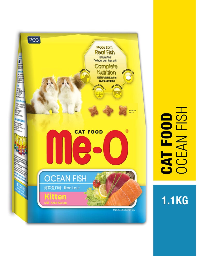 Me-O Kitten Dry Cat Food (Ocean Fish ) 1.1 Kg - Image 2