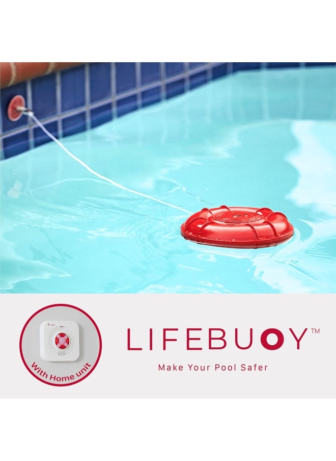 Generic - Lifebuoy  Pool Alarm System - Pool Motion Sensor With Advanced Algorithm - Smart Pool Alarm That Is Application Controlled. Powerful Sirens Blare At Poolside And Indoors - Image 1