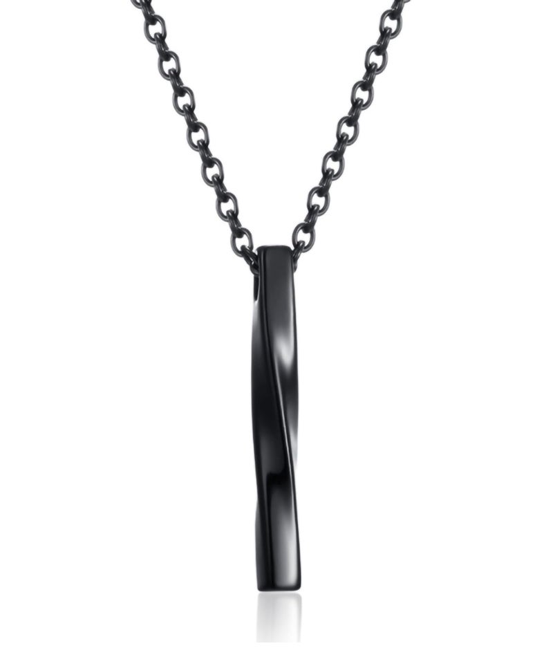 Zbdroxygen 2pcs Pendant for Men, Chain for Manpendant for Men, Locket for Men Stylish, Fashion Accessories for Man and Boys, Gift for Birthday, Christmas, Anniversary, 60cm Length, Black and Silver - Image 3