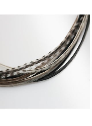 Feather Hair Extension – Salt & Pepper Remix, Grey, Black, and White Feathers, All Bonded Together at the Tip, Ranging From 7 to 10 Inches in Length, With a Total of 7 Feathers - pzsku/Z8C81D2A3D25F35AB08AEZ/45/_/1732119493/9ca7b648-c2c6-419e-b403-ccf53e46fd4a