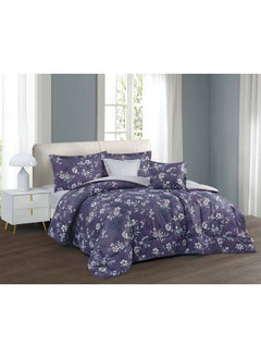 Hours Horse comforter set with durable and soft fabric two sides with a floral pattern 6 pieces king size  - Image 1