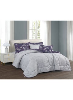 Hours Horse comforter set with durable and soft fabric two sides with a floral pattern 6 pieces king size  - Image 2